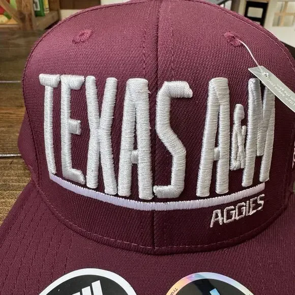 Texas A&M Aggies Hat Adidas Climalite Trucker Snapback Pink Adidas Logo NWT‎ - Picture 2 of 12